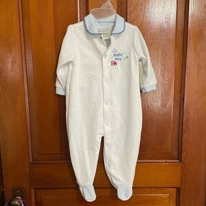 Vintage NWT Baby Boy Bodysuit Basic Editions